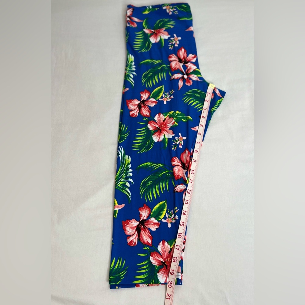 No Boundaries Womens Juniors Size XL 15-17 Legging Blue Floral Print - Picture 6 of 10